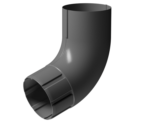 Колено 72° D90 Döcke STAL PREMIUM Графит, (RAL 7024) купить в Электроуглях