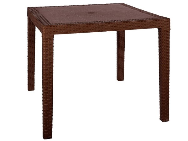 Стол квадратный FIJI Quatro Table Коричневый купить в Электроуглях