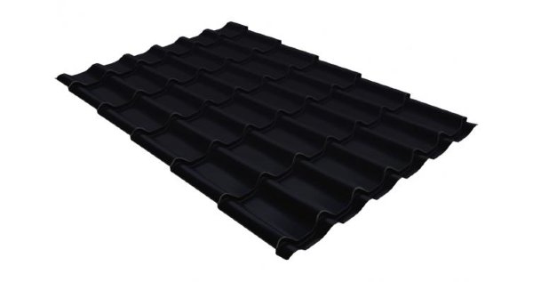 Металлочерепица классик GL 0,5 Velur20 RAL 9005 черный купить в Электроуглях