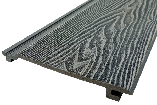 Сайдинг Darvolex 185x19x3000мм, 3D тиснение Серый купить в Электроуглях