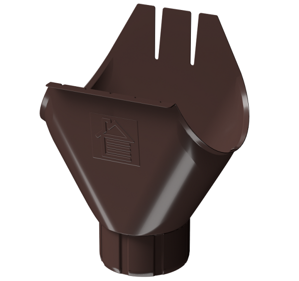 Воронка желоба D125 Döcke STAL PREMIUM Шоколад, (RAL 8019) купить в Электроуглях