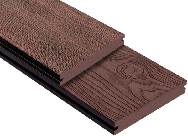 Террасная доска ДПК Outdoor 3D полнотелая STORM/OCEAN BROWN коричневая микс купить в Электроуглях
