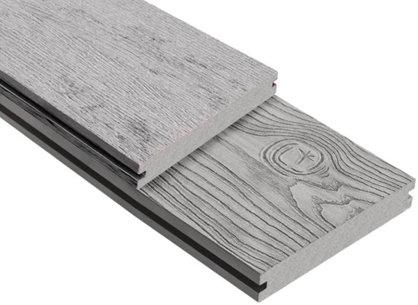 Террасная доска ДПК Outdoor 3D полнотелая STORM/OCEAN GREY серая микс купить в Электроуглях