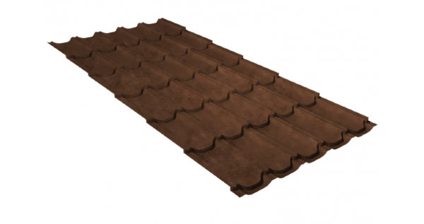 Металлочерепица квинта плюс GL 0,5 Safari Twincolor Brown купить в Электроуглях
