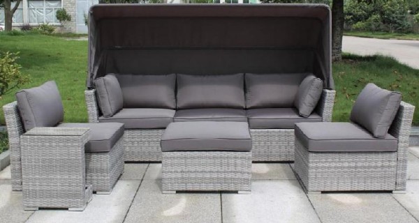 Диван-Трансформер AFINA плетеный из иск. ротанга AFM-320G Grey купить в Электроуглях