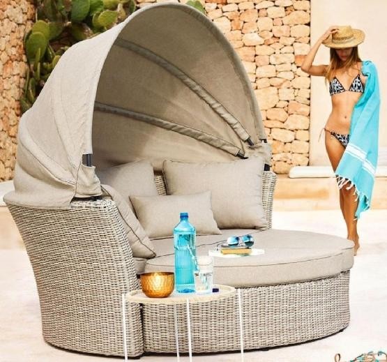 Диван-Трансформер AFINA плетеный из иск. ротанга AFM-325 Beige купить в Электроуглях