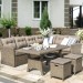 Комплект мебели AFINA плетеной из иск. ротанга AFM-307B Beige купить в Электроуглях