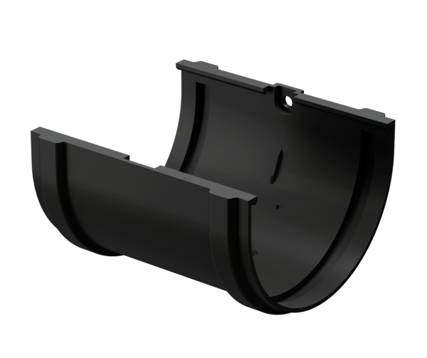 Соединитель желоба Docke Premium ПВХ - Карбон купить в Электроуглях