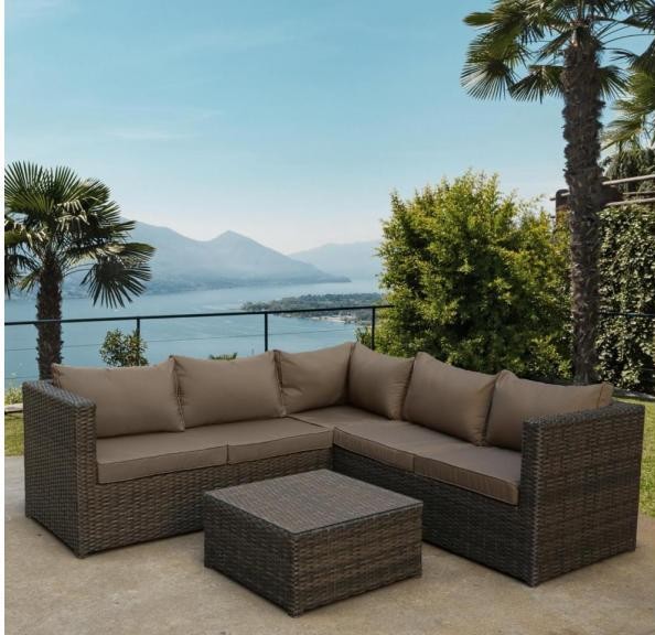 Комплект мебели AFINA плетеной из иск. ротанга YR825A Brown/Beige купить в Электроуглях