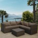 Комплект мебели AFINA плетеной из иск. ротанга YR825A Brown/Beige купить в Электроуглях