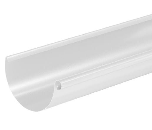 Водосток Aquasistem, система 125x90 - Водосточный желоб 3.00м RAL 9003 Белый купить в Электроуглях