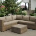 Комплект мебели AFINA плетеной из иск. ротанга YR825B Beige купить в Электроуглях