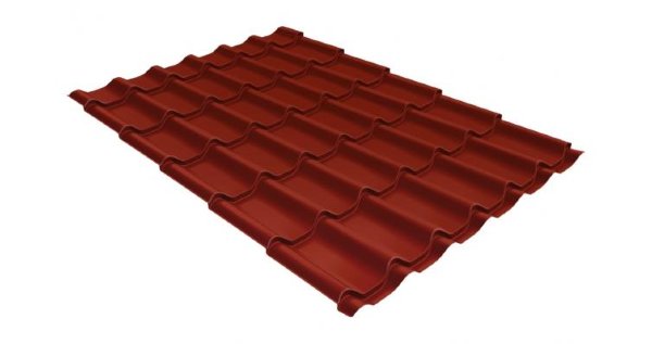 Металлочерепица классик GL 0,5 Velur20 RAL 3009 оксидно-красный купить в Электроуглях