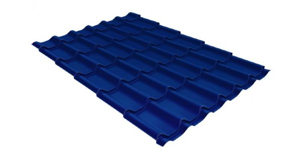 Металлочерепица классик 0,5 Satin RAL 5005 сигнальный синий купить в Электроуглях