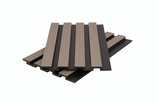 Стеновая панель брусковая двухцветная co-extrusion, snow mix купить в Электроуглях