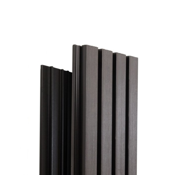Фасадная доска Ecodecking Техно реечная 200х26х3000 Графит купить в Электроуглях
