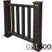 Ограждение из ДПК Outdoor Классик 3D STORM чёрный купить в Электроуглях