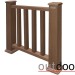 Ограждение из ДПК Outdoor Классик 3D STORM коричневый микс купить в Электроуглях