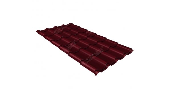 Металлочерепица камея 0,5 Satin RAL 3005 красное вино купить в Электроуглях