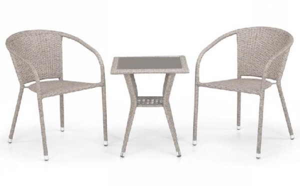Комплект плетеной мебели AFINA из иск. ротанга T25C/Y137C-W85 Latte 2Pcs купить в Электроуглях