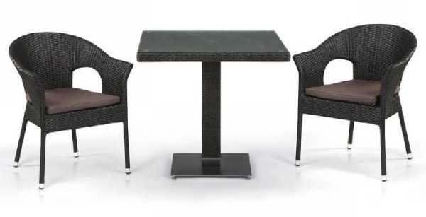 Комплект плетеной мебели AFINA из иск. ротанга T605SWT/Y79A-W53 Brown 2Pcs купить в Электроуглях