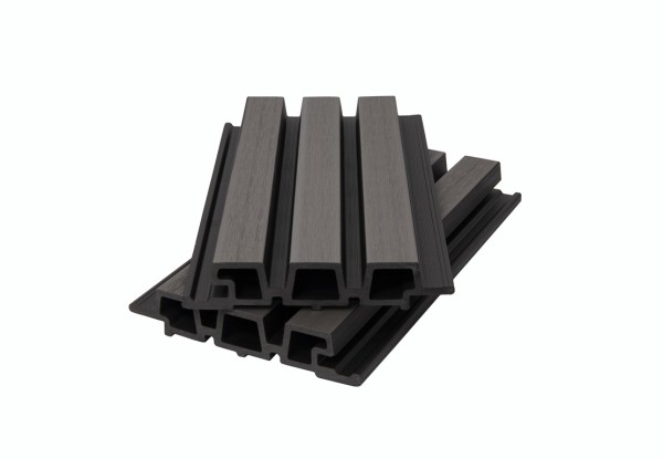 Фасадная панель брусковая двухцветная co-extrusion, grey dark купить в Электроуглях