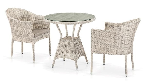 Комплект плетеной мебели AFINA из иск. ротанга T705ANT/Y350-W85 Latte 2Pcs купить в Электроуглях