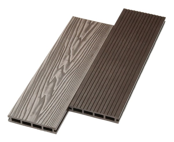 Террасная доска ДПК NanoWood двусторонняя New 3D тиснение + вельвет Венге купить в Электроуглях