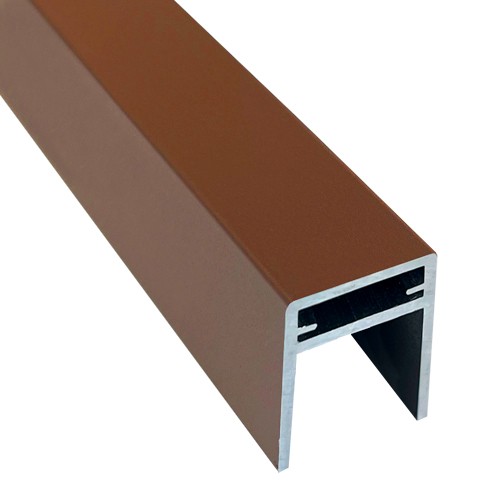 П-профиль Алюминиевый EasyDecking 35x25 Коричневый купить в Электроуглях