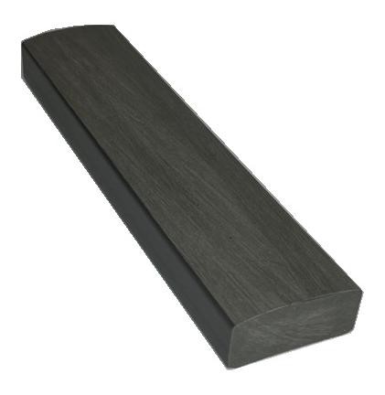 Лавочный брус Ecodecking Некст полнотелый брашированный 70х35 графит купить в Электроуглях