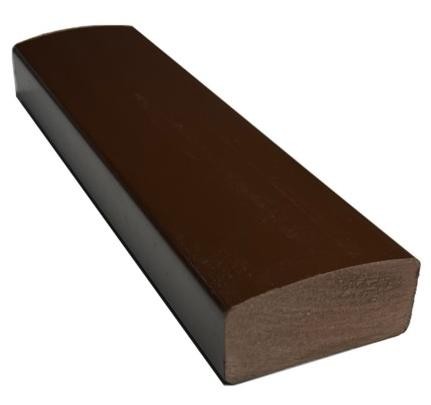 Лавочный брус Ecodecking Некст полнотелый глянцевый 70х35 шоколад купить в Электроуглях