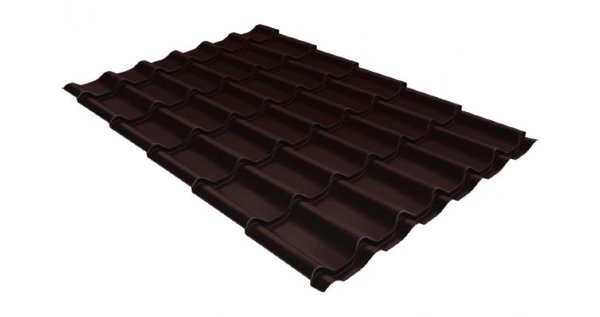 Металлочерепица классик 0,5 Satin RAL 8017 шоколад купить в Электроуглях