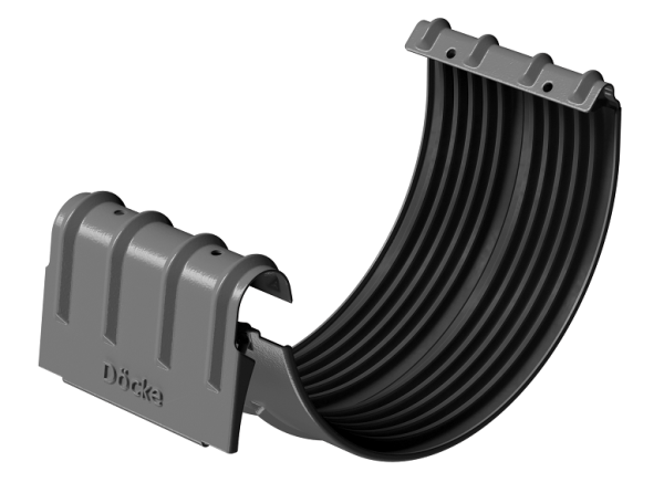 Соединитель желобов D125 Döcke STAL PREMIUM Графит, (RAL 7024) купить в Электроуглях