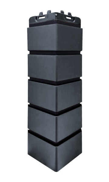 Угол Grand Line состаренный кирпич премиум Графит (шов RAL 9005) купить в Электроуглях