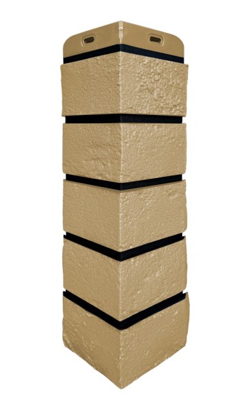 Угол Grand Line состаренный кирпич премиум Песочный (шов RAL 9005) купить в Электроуглях